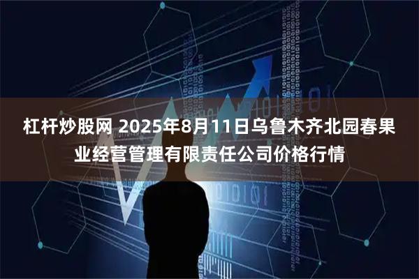 杠杆炒股网 2025年8月11日乌鲁木齐北园春果业经营管理有限责任公司价格行情