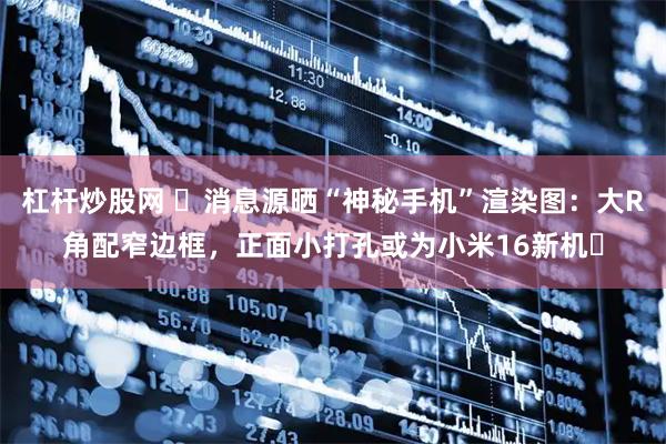 杠杆炒股网 ​消息源晒“神秘手机”渲染图：大R角配窄边框，正面小打孔或为小米16新机​