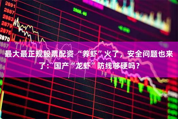 最大最正规股票配资 “养虾”火了，安全问题也来了：国产“龙虾”防线够硬吗？